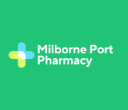 Blue Gradient Modern Simple Pharmacy Logo (1)
